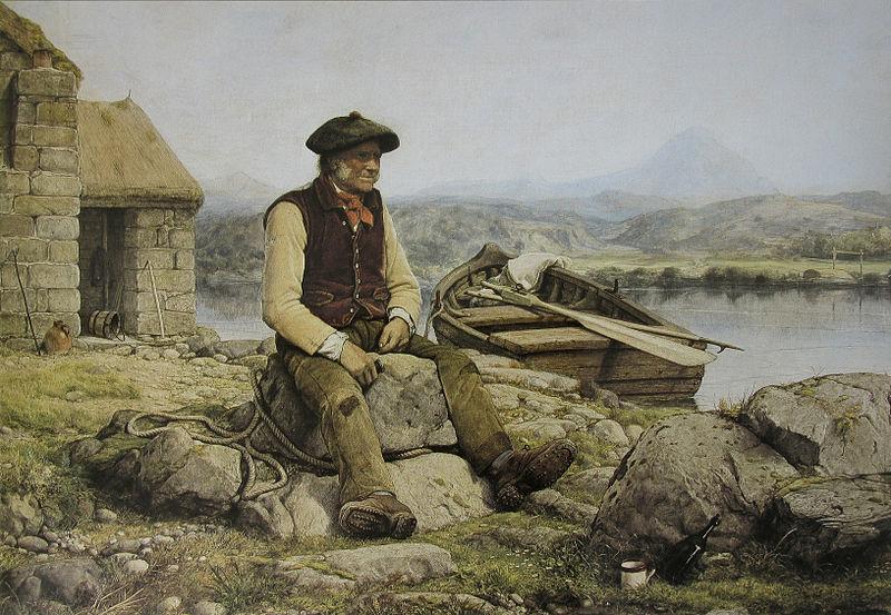 William Dyce The Highland Ferryman Norge oil painting art